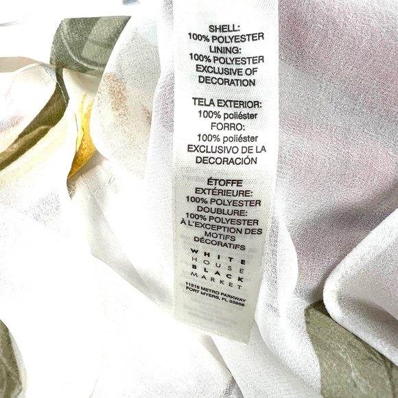 WHBM Sheer Boho Style Blouse - Picture 14 of 16